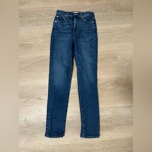 Madewell Women's Straight Leg Jeans - Dark Blue